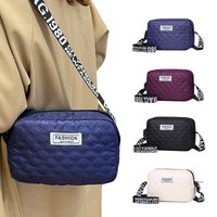 Durable Wear‑proof Puffy Quilted Shoulder Bag Fashion Compact Zipper Purse Suitable for Ladies Streetwear & Everyday Use