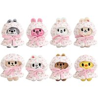 New product 8PCS Stray Kids set SKZ Seoul FM SKZOO 10cm Cloak baby clothing plush keychain Fang Can, birthday gift