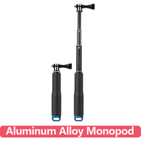 Selfie Stick Aluminum Alloy Monopod For GoPro Hero 13 12 11 10 9 8 7 6 5 SJCAM AKASO Insta360 DJI OSMO Action 5 4 3 2 Camera