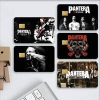 Band P-Pantera Credit Card Stickers Skin For Bank Debit Decorative Protection Scratch-resistant Gift 4PCS