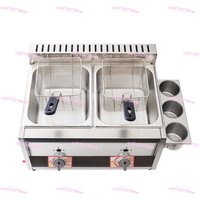 Gas Commercial Stall Liquefied Skewer Equipment Fritters Machine French Fries Chicken Fryer