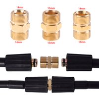 1PCS Copper M22 14mm And 15mm Male Thread Female Hose Coupler Adaptor High Pressure Washer Hose Extension Connector Adapter
