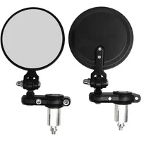 AliExpress FUYAOZHISHANG 2Pcs Handlebar Rearview Mirrors Universal Motorcycle Bike Modified Retro Folding Rearview Mirror Black Blank 22mm