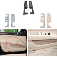 2PCS Beige Gray Black Front Rear Inner Door Handle Armrest Frame Switch Control Panel Trim For Skoda Superb 2008-2013 Universal