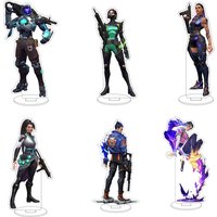 16CM Anime Valorant Phoenix Jett Raze Reyna Neon Yoru Waylay Sage Cos Acrylic Figure Stand Ornaments Exquisite Gifts