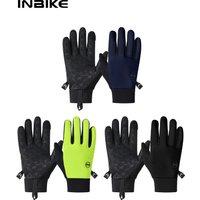 AliExpress INBIKE Windproof Fleece Men's Cycling Gloves Warm Full Finger Touch Screen Shock Absorbing Anti-Slip Long Finger Road Bike