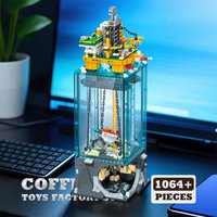 1064Pcs Offshore Mining MOC Bricks Scene Desktop Decor Oil Rig Platform Building Blocks 3D Model STEM Toys Adult Friend Gift DIY image 4