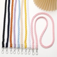 Handwoven Two Braid Crossbody Chain Phone Case Pendant