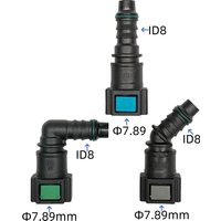 7.89 ID8 fuel line quick connector plastic 5/16 SAE 7.89mm female connector fittings joint for petrol and diesel for car 2pcs