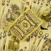 Vintage Retro Playing Cards Alice Game Poker Playing Cards Deck Board Games Poker Ideal for Themed Parties Props Theme and Games