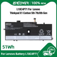 SKOWER L18C4P71 Battery For Lenovo Thinkpad X1 Carbon 7th 2019 8th 2020 Yoga 4th 5th Gen fits L18L4P71 L18M4P72