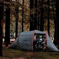 Motorcycle Hiking Tent Outdoor Camping Cloud Tourer Double Layers Motorcycle Storage 2 Man Tent Ultralight Tent