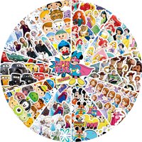 10Styles 50PCS DisneyAnime Toy Story Frozen Waterproof Graffiti Stickers for Helmet Bicycle Hand Account Pencil Case Decals