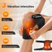 Electric Heated Knee Hot Massager Vibration Knee Pads Thermal Joint Brace Muscle Relaxation Promote Blood Circulation