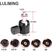 Tripod Camera Ballhead Photography Live Broadcast Accessories 1/4 3/8 M4 M5 M6 Interface Aluminum Alloy Mini Camera Ball Head