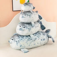 30-100cm Seal Toys Blob Seal Plush Toys 3D Novelty Sea Lion Doll Pillow Stuffed Animal Peluche Figures Room Decor Children Gifts