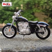 Maisto-Modèle de moto Harley XL 1200V, deux modèles en alliage moulé sous pression, moto de rue en métal, cadeaux de simulation pour enfants, priorité 1:18