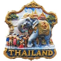 Asia Thailand Resin 3D Fridge Magnets Tourism Souvenir Refrigerator Sticker Handicraft Gift Decoration
