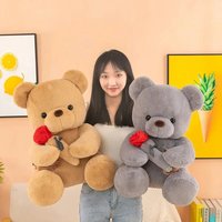 Valentine's Day Roses Cute Teddy Bear Animal Plush Toys For Girls Teddy Bear Dolls Wedding Party Decors