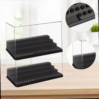 3-Tier Clear Acrylic Display Case for Minifigures Pop Figures Wide Storage Shelf Transparent Protector Showcase for Small