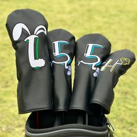 Note Design Style Golf Club Covers for 1pc/4pcs Driver, Fairway, Hybrids - Head Covers for Golf Clubs, Driver Headcover Funny