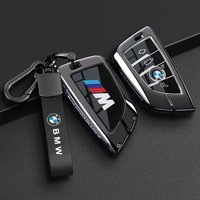 Alloy +TPU Car Key Case Bag For BMW 1 2 3 4 5 6 7 Series X1 X3 X4 X5 X6 X7 F20 G20 G30 G05 G11 F15 F16 G01 G02 F48 Car stickers