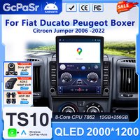 9,7-calowy Android 16 Carplay do Citroen Jumper/Relay Peugeot Boxer/Fiat Ducato 2006 2007-2022 Radio samochodowe Multimedialny odtwarzacz wideo