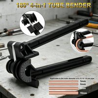 4-in-1 Combination Tube Bender 4mm 6mm 8mm 10mm Pipe Bending Tool Fuel Brake Line Tubing Curving Pliers