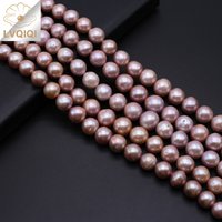 Natural Freshwater Pearls Beaded Purple Round Loose Spacer Beads for Jewelry Making Diy Bracelets Necklaces Accessories