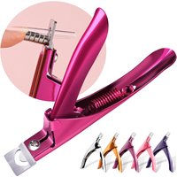 Professional Nail Cutter U Type Stainless Steel Nail Cutter Nail Cipper Tip Cutter Acrylic Fake Nail Edge Trimmer Manicure Tool
