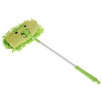 1 pc Cute cartoon cat pattern mop, mini home cleaning mop, portable retractable floor mop tool, dry and wet dual-purpose