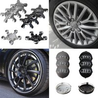 4PCS Auto Styling Car Original Wheel Center Covers Hub Cap Tire Decoration Accessories For Audi Sline A6 C7 A4 B8 A3 8P 8V B6 B7