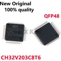 5-100/PCS New Original CH32V203C8T6 CH32V203 C8T6 LQFP48 Single chip microcomputer In Stock