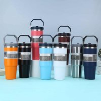 600/890ML Thermos Mug With Straw Stainless Steel Car Insulated Flask Water Tumbler for Outdoor Keeps Cold and Heat Thermal Mug