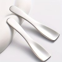 1pc/2pcs Stainless Steel Face Cream Spatula - Hypoallergenic, Multi-Use for Eye Cream & Balm Application, for Precise Scooping