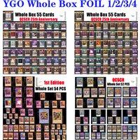 PROXY YuGiOh FOIL1/2/3/4 Whole Box Cards Super Rare QCSCR 25th An/1st Ed/Unlimted SHINATO BLUE-EYES WHITE DRAGON TCG Game Card