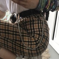 1/2/3 Layer Long Metal Belt Chain Rock Punk Hook Trousers Pant Waist Link Metal Wallet Chain Keychain Ring Clip HipHop Jewelry