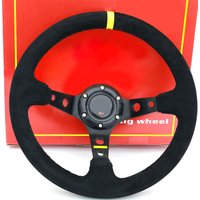 12.5inch 320mm Deep Dish Racing Steering Wheel Suede Mo