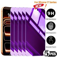 5 Pcs Block Blue Light Privacy Tempered Glass Screen Protectors Compatible With IPhone 17 Pro/Pro Max/Air/16/15/14/13/12/11