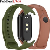 Strap for Xiaomi Mi Band 8/9/10 Bracelet Silicone Wrist Miband 9 10 Replacement Pulsera Correa Sport Strap for Mi Band 8 9 10
