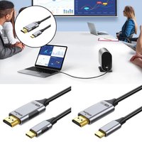Universal USB C to HDMI Cable 4K@60Hz Type-C to HDMI Adapter Thunderbolt 3 Compatible For iPad Pro MacBook Laptop Projector TV