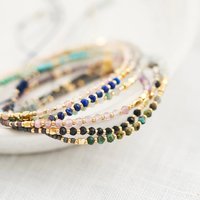 Beaded Bracelet Gift Seed Bead Simple Bracelets for Women Jewelry Adjustable Natural Stone Bracelets for Friendship