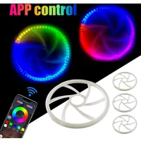 4PCS 6.5inch LED Car Sound Speaker RGB Symphony 64 Color Ambient Light Interior Decoration Acrylic APP Control Atmosphere Lamp