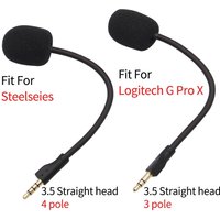 3.5mm Replacement Microphone For Logitech G Pro X Game Microphone For Steelseies ARCTIS 1 E-Sports Headset Gaming Headphones Mic