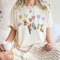 2026 NEW Adult and children's family edition Winnie-the-Pooh multi-color printed sporty casual comfortable T-shirt