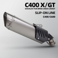 C400X exhaust Slip on Line muffler For BMW C400 C400X C400GT 2018-2020 C600 Sport C650GT 2010-2015 Motorcycle exhaust mid pipe