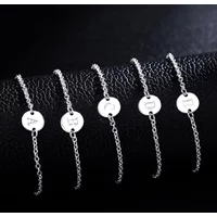 Fashion 26 Letter 925 sterling Silver bracelets Charm Bracelet For women lady wedding Personality Jewelry party