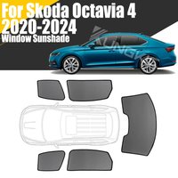 Osłona przeciwsłoneczna do Skody Octavia 4 2020 2021 2022 2023 2024 2025, roleta na przednią szybę, osłona przeciwsłoneczna na tylną szybę boczną