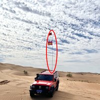 5M Retractable Flag Pole for Off-Road Vehicles chips Heavy Duty 4x4 Pickup Truck Rear Side Mount, Desert Off-Road Essential 1325