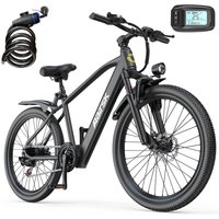 AliExpress NONE Aairsk GT300 Adult Electric Bike 250W Motor 36V10Ah Lithium Battery Mountain Electric Bicycle 26 Inch Tire City Commuting E-bike